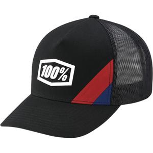 100% Cornestone X-Fit Trucker lippis musta
