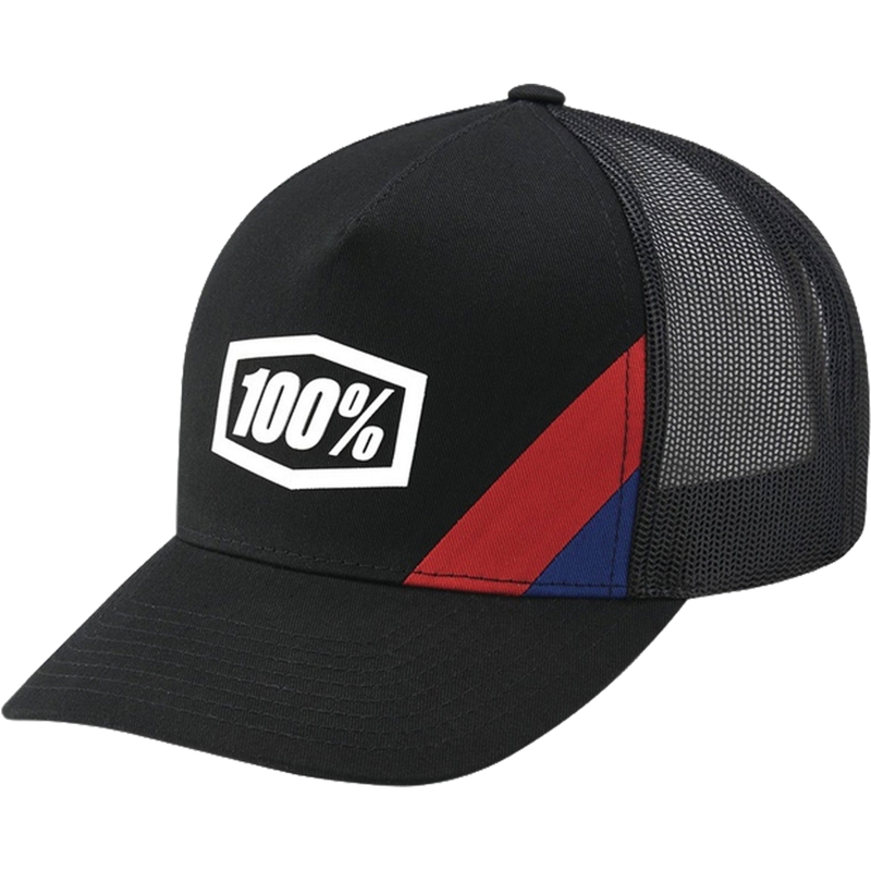 100% Cornestone X-Fit Trucker lippis musta