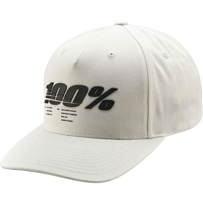 Lippis 100% Staunch Snapback valkoinen