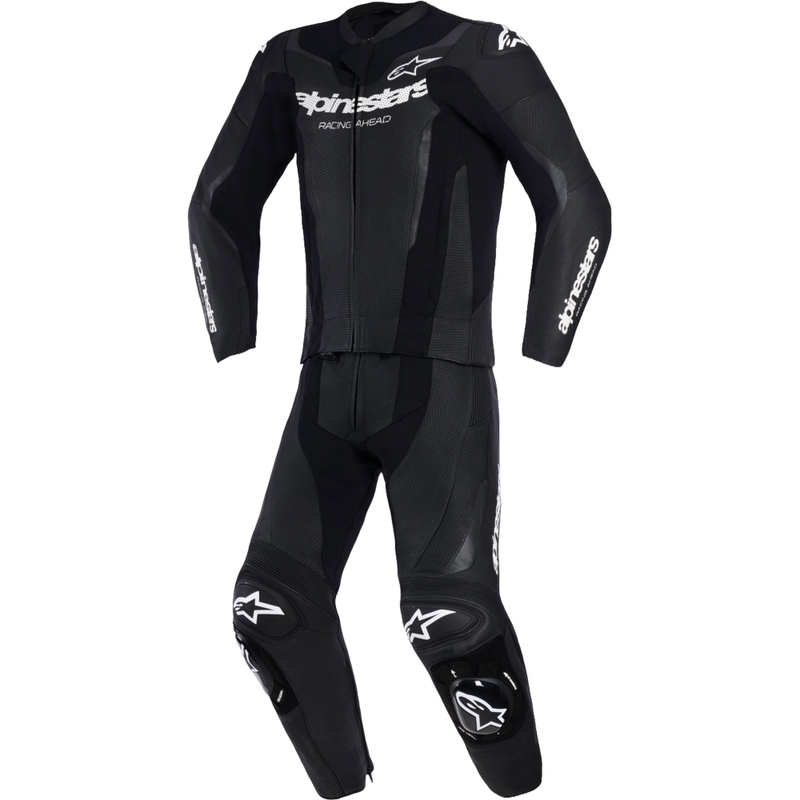 Alpinestars GP Force V2 kaksiosainen nahkapuku musta-valkoinen