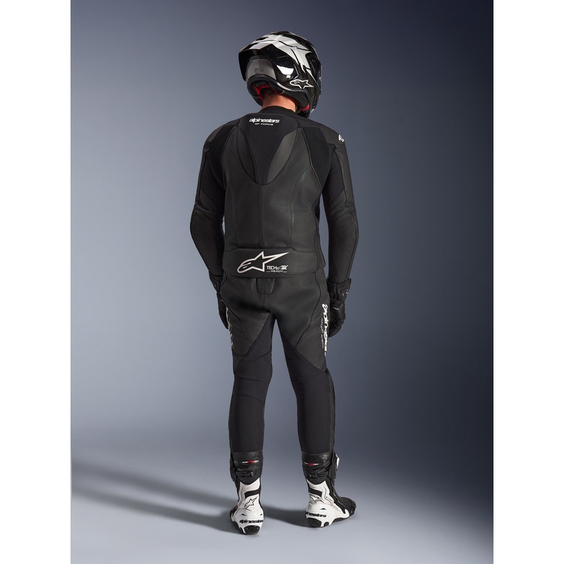 Alpinestars GP Force V2 kaksiosainen nahkapuku musta-valkoinen