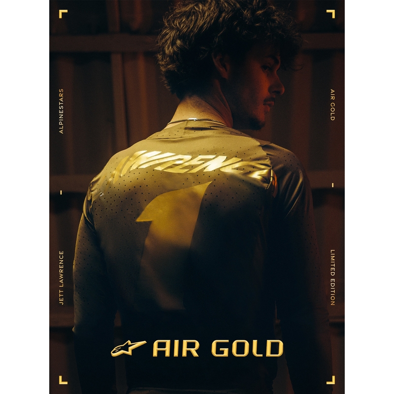Alpinestars TECH 10 Limited Edition AIR GOLD Moottoripyörä Saappaat Ruskea-Kultaiset