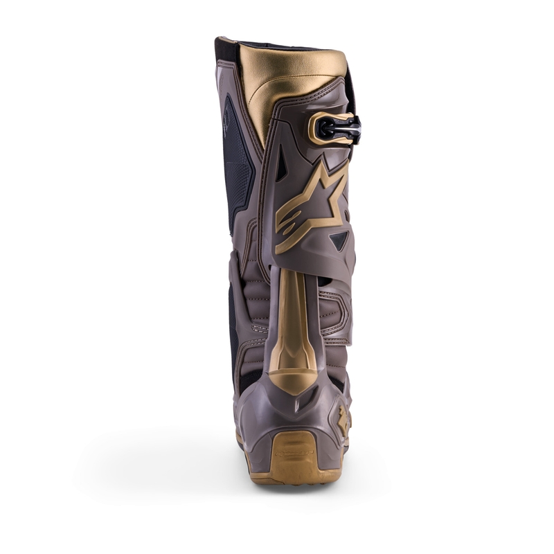 Alpinestars TECH 10 Limited Edition AIR GOLD Moottoripyörä Saappaat Ruskea-Kultaiset