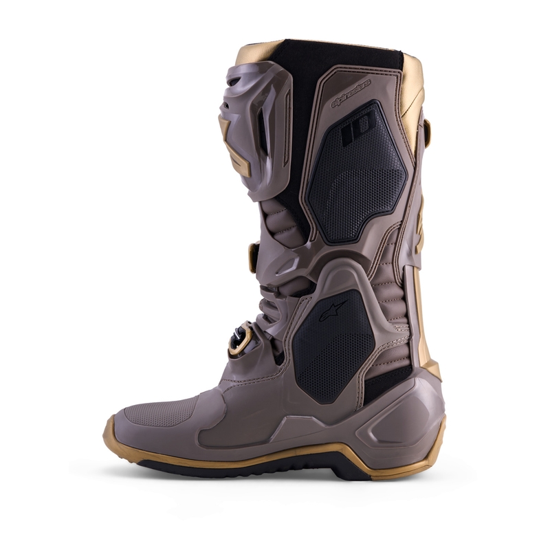 Alpinestars TECH 10 Limited Edition AIR GOLD Moottoripyörä Saappaat Ruskea-Kultaiset