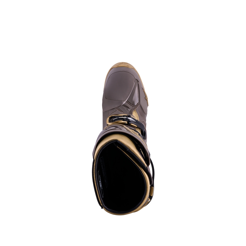 Alpinestars TECH 10 Limited Edition AIR GOLD Moottoripyörä Saappaat Ruskea-Kultaiset