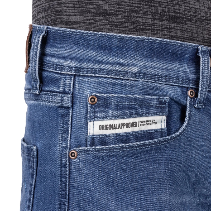Oxford Original Approved Tailor AA -moottoripyöräfarkut vaaleansiniset
