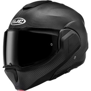 Avattava moottoripyöräkypärä HJC F100 CARBON mattamusta