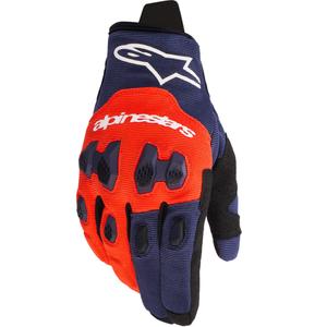 Alpinestars PRO-DURA sini-oranssi-valkoiset motocrossikäsineet