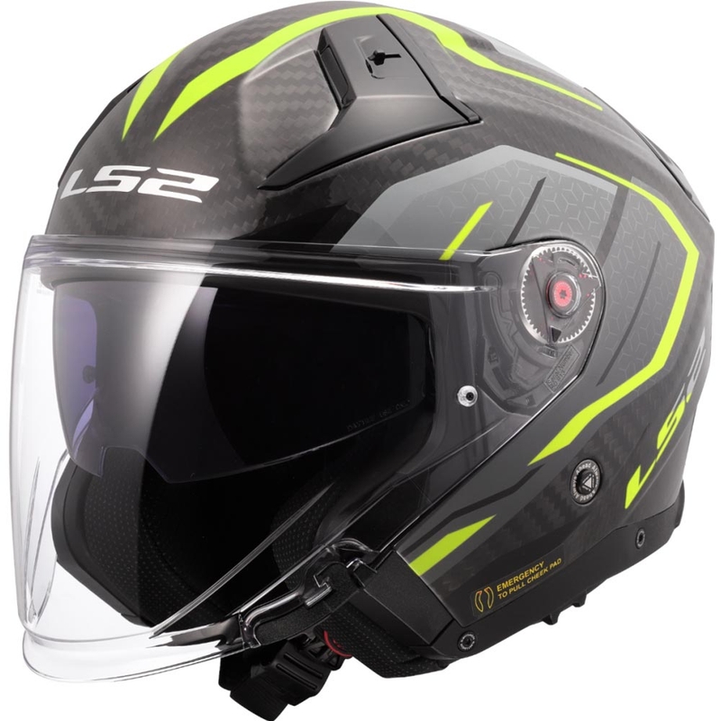 Avokypärä LS2 OF603 Infinity II C Urus fluo keltainen