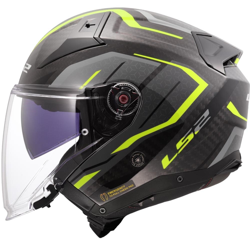 Avokypärä LS2 OF603 Infinity II C Urus fluo keltainen