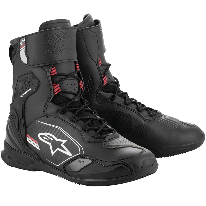 Alpinestars Superfaster moottoripyöräsaappaat musta-harmaa-punainen
