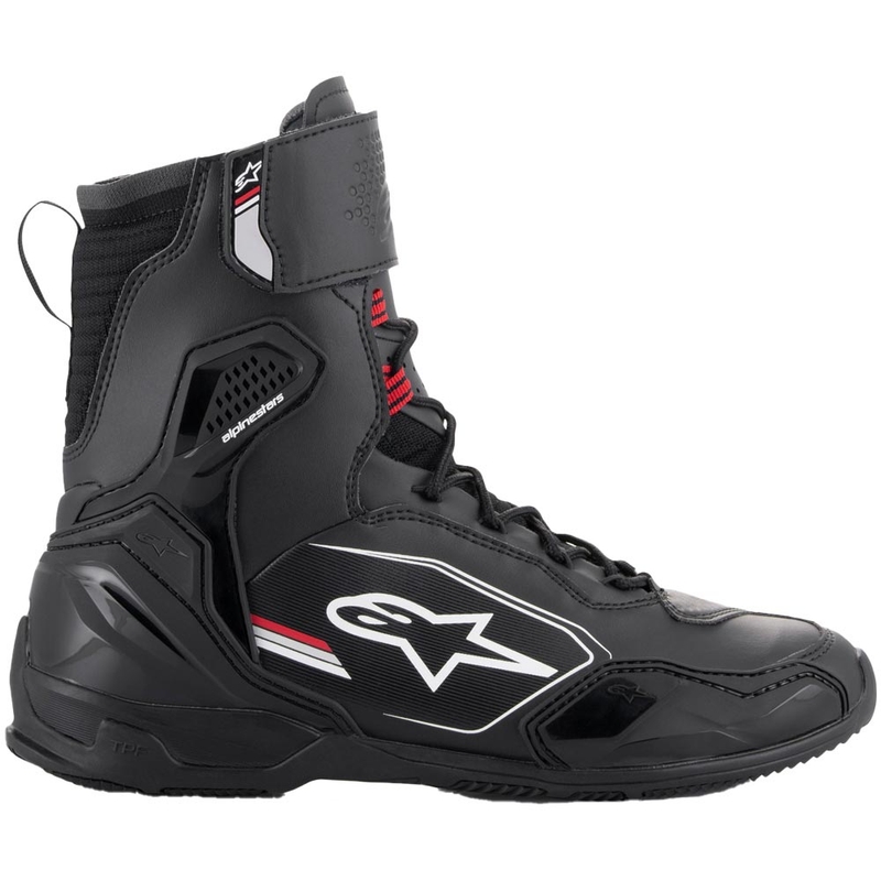 Alpinestars Superfaster moottoripyöräsaappaat musta-harmaa-punainen