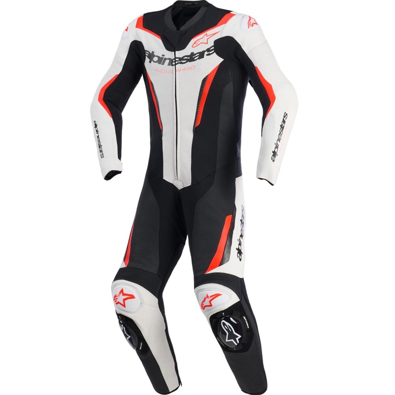 Alpinestars GP FORCE V2 MP-puku, valkoinen-musta-fluo-punainen