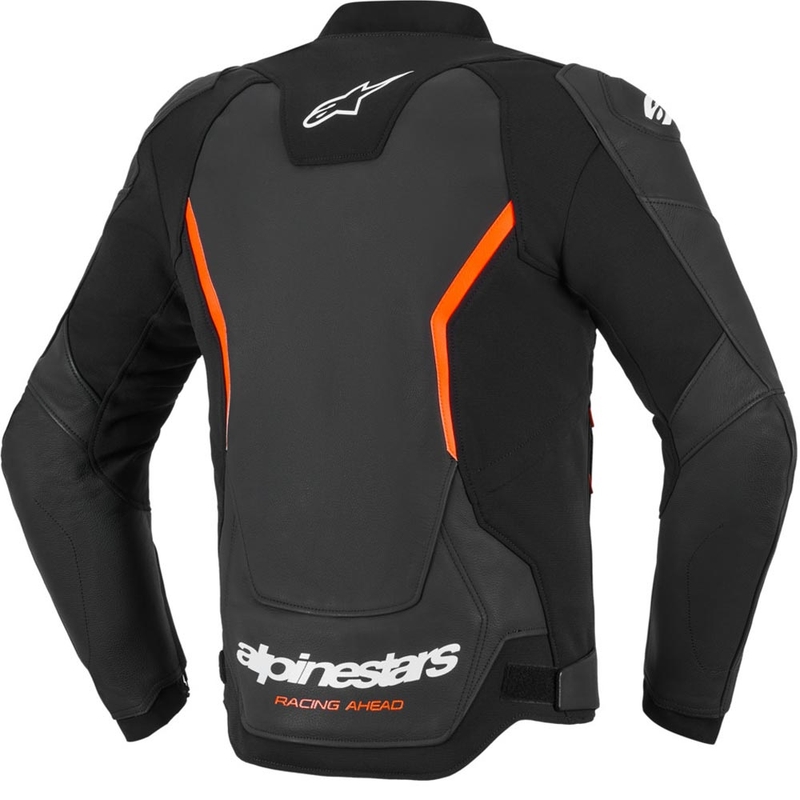 Alpinestars GP Force V2 nahkatakki musta-neonpuna-valkoinen