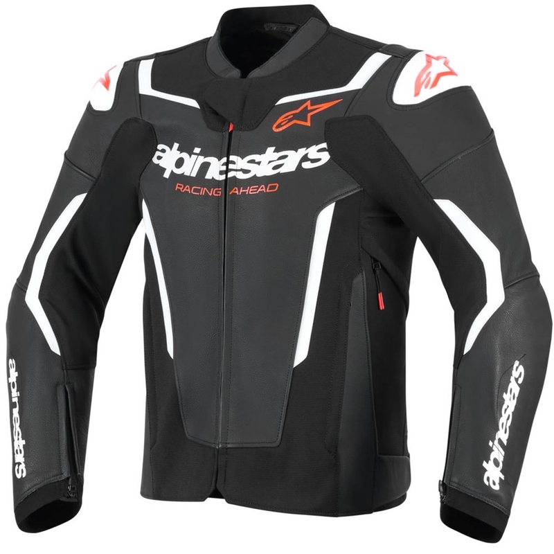 Alpinestars GP Force V2 nahkainen moottoripyörätakki musta-valko-punainen