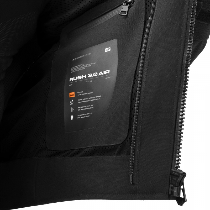 Shima Rush 3.0 Air moottoripyörätakki musta