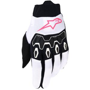 Alpinestars Stella Full Bore V2 naisten motocross-hanskat valkoinen-fluo pinkki-musta