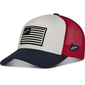 Alpinestars Flag Snap Hat sininen-punainen-valkoinen