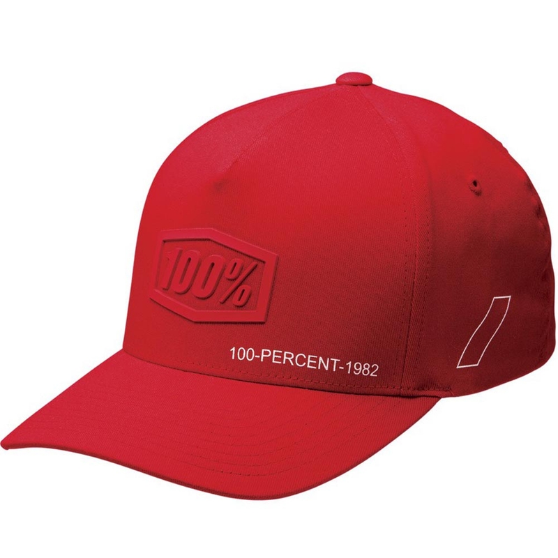 Lasten lippis 100% Shadow Snapback punainen