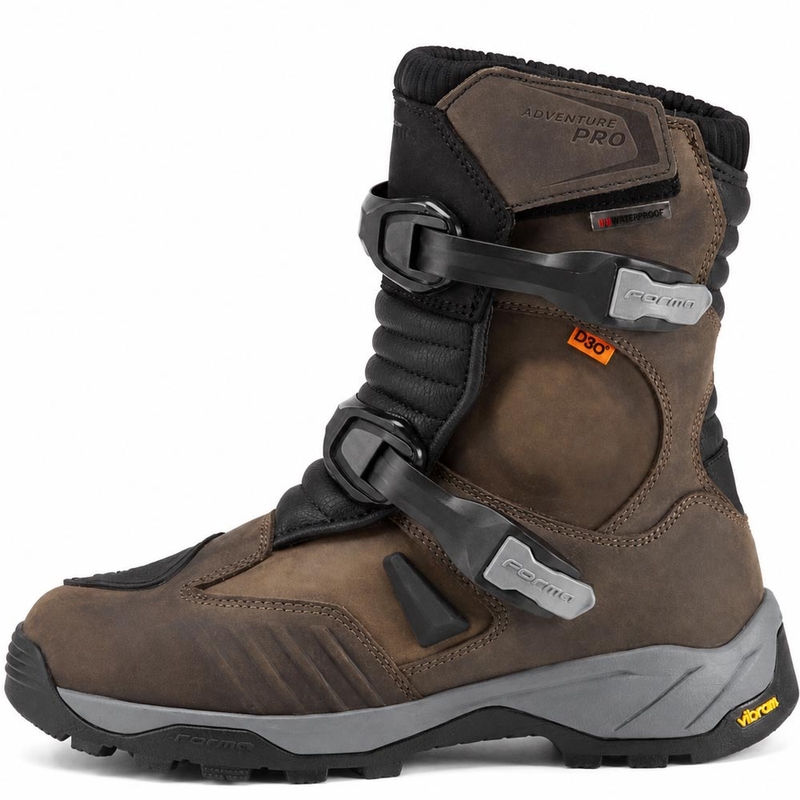 Forma Adventure PRO matalat moottoripyöräsaappaat ruskeat
