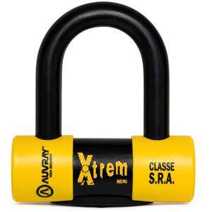 AUVRAY Xtrem Mini jarrulevyn lukko musta-keltainen