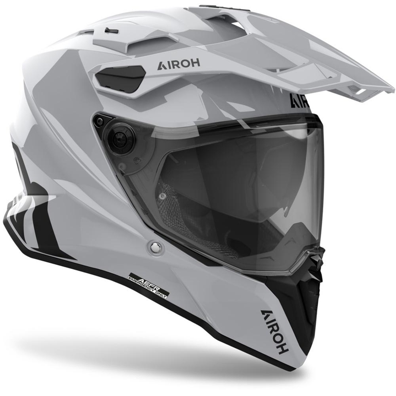 Enduro kypärä Airoh Commander 2 Väri kiiltävä harmaa