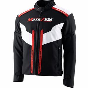 Motozem Team 2 moottoripyörätakki musta-valkoinen