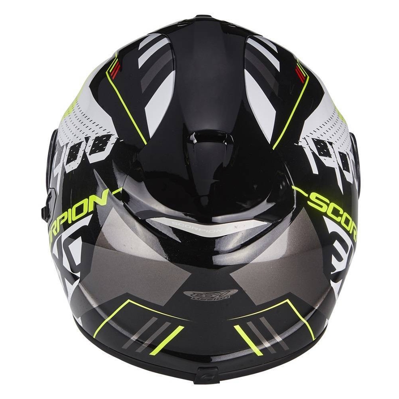 Integrální přilba na motorku Scorpion Exo-1400 Air Trika černo-fluo žlutá výprodej
