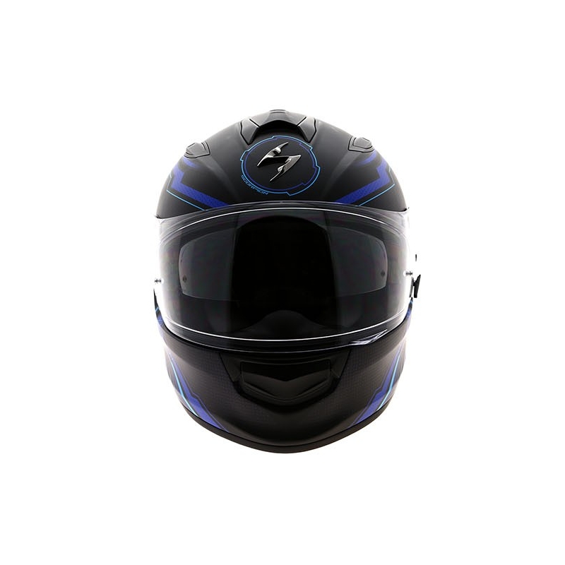 Integrální přilba na motorku Scorpion EXO-510 Air Sync černá matná-modrá výprodej