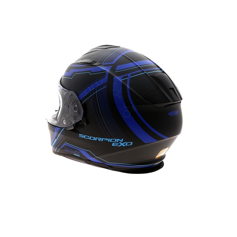 Integrální přilba na motorku Scorpion EXO-510 Air Sync černá matná-modrá výprodej