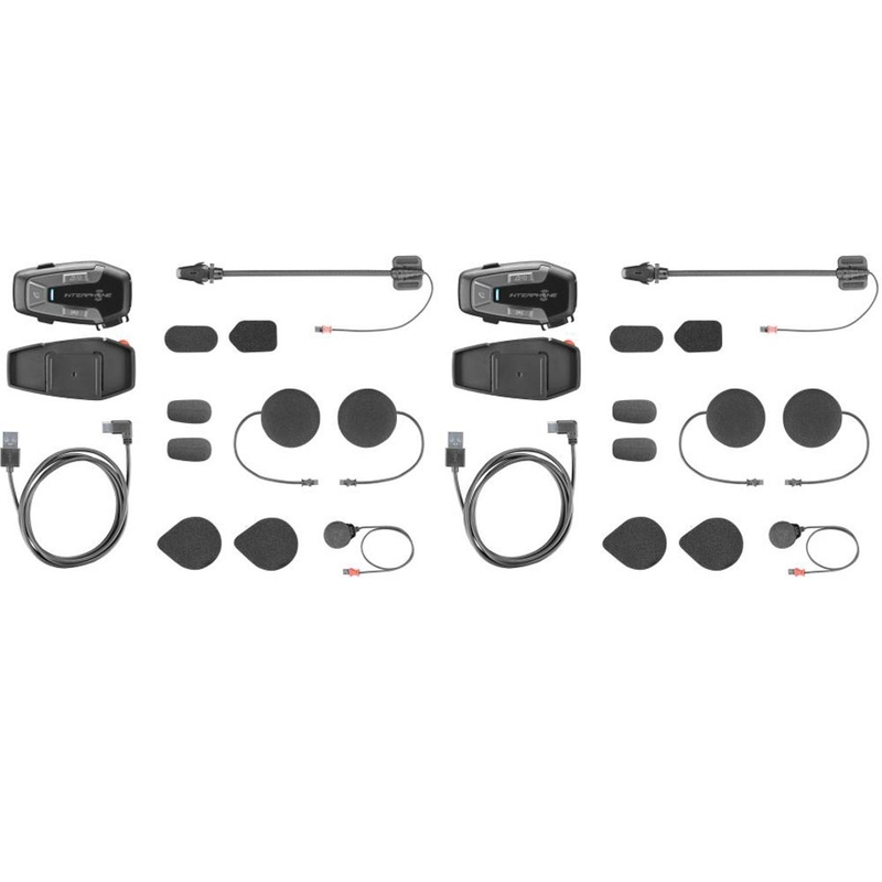 Bluetooth-kuulokkeet Interphone U-COM6R - Kaksoispakkaus