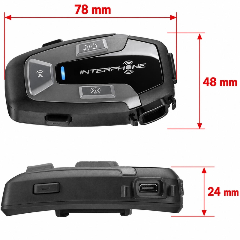 Bluetooth-kuulokkeet Interphone U-COM6R - Kaksoispakkaus