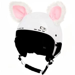 Kypärän korvat Kissa valkoinen