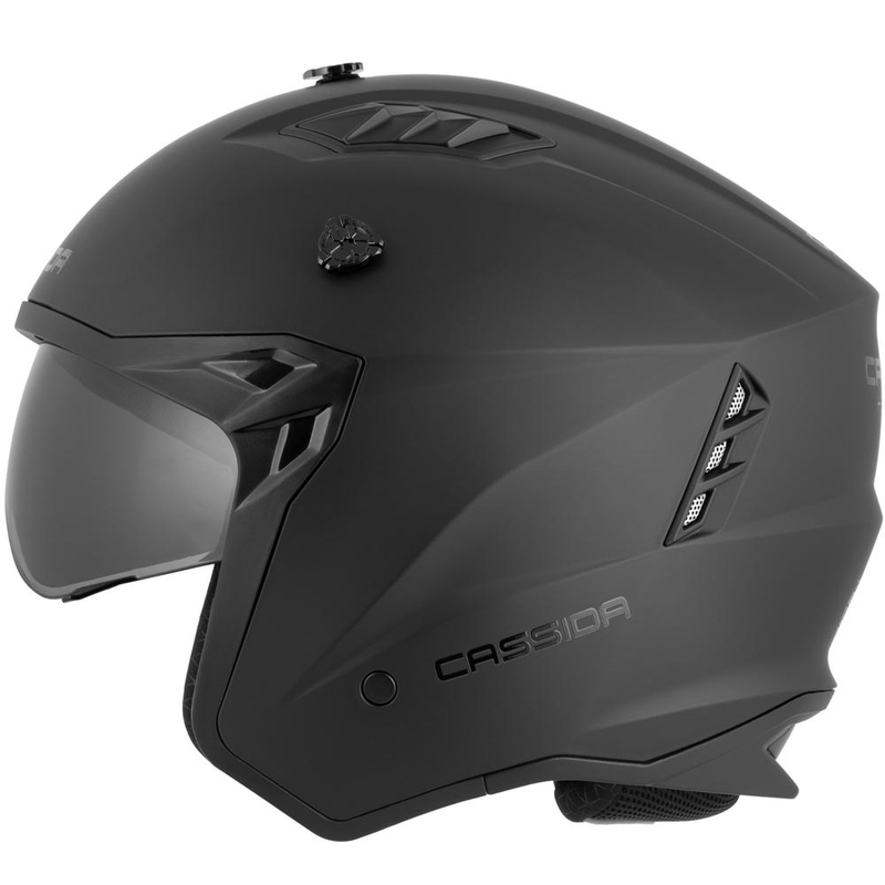 Modulaarinen moottoripyöräkypärä Cassida Cross Country Dual mattamusta