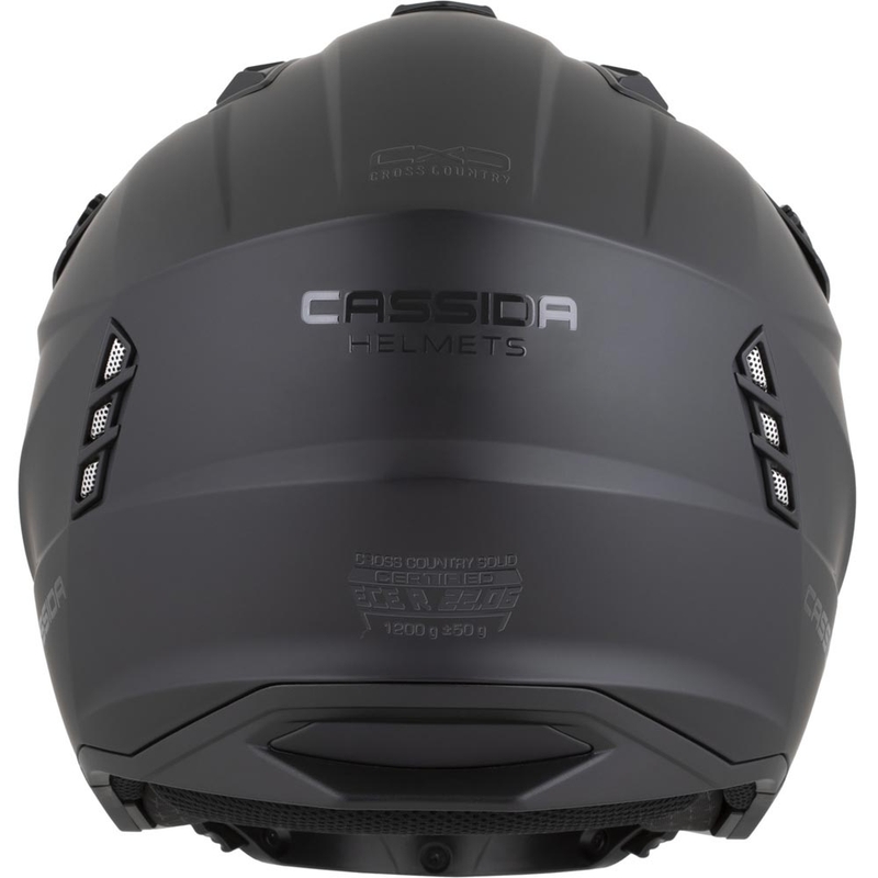Modulaarinen moottoripyöräkypärä Cassida Cross Country Dual mattamusta