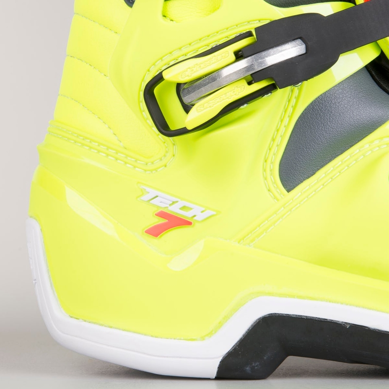 Boty na motorku Alpinestars Tech 7 červeno-fluo žluté