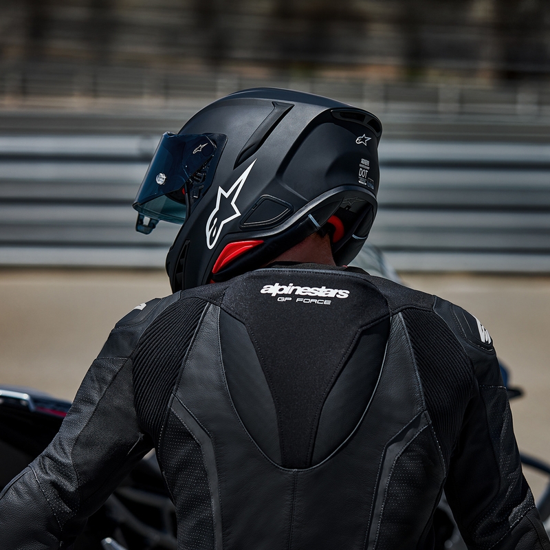 Alpinestars S-R7 Solid -moottoripyöräkypärä, mattamusta