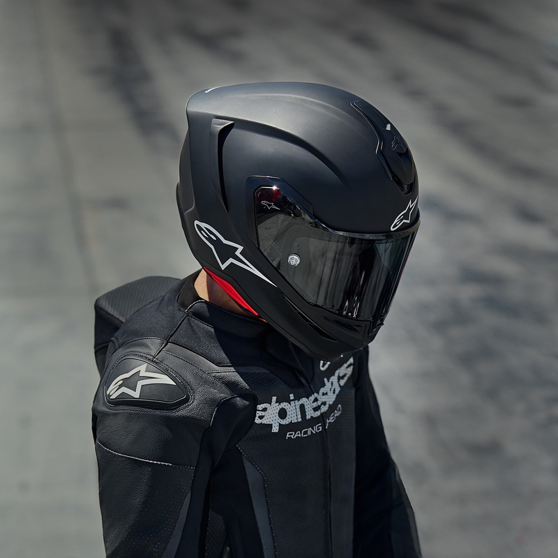 Alpinestars S-R7 Solid -moottoripyöräkypärä, mattamusta