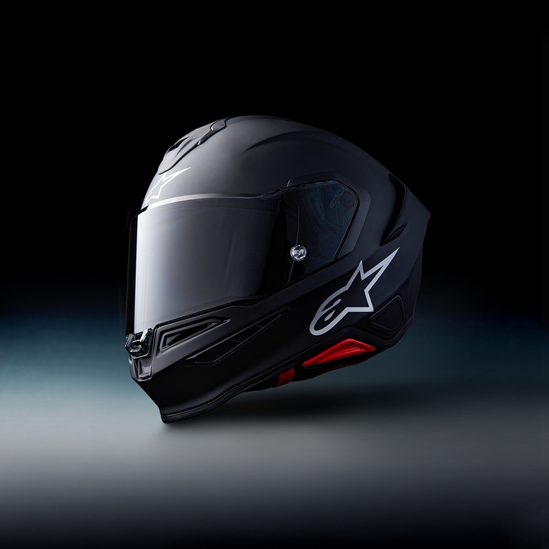 Alpinestars S-R7 Solid -moottoripyöräkypärä, mattamusta