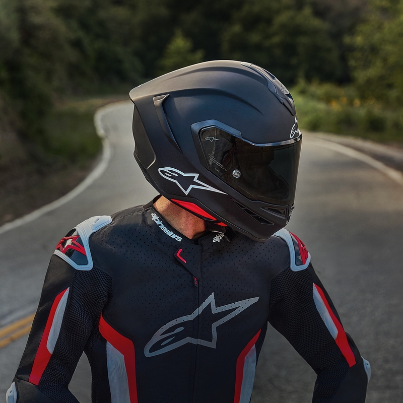 Alpinestars S-R7 Solid -moottoripyöräkypärä, mattamusta