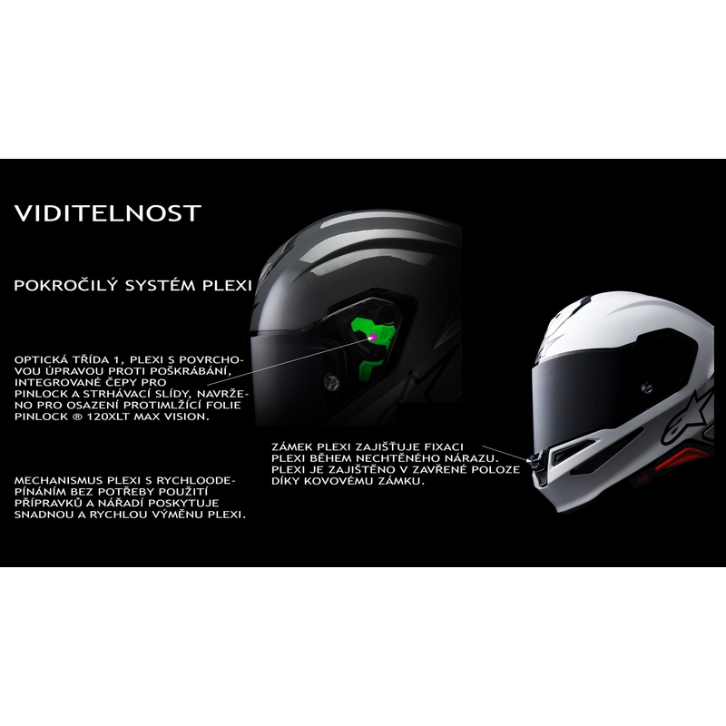 Alpinestars S-R7 Solid -moottoripyöräkypärä, mattamusta