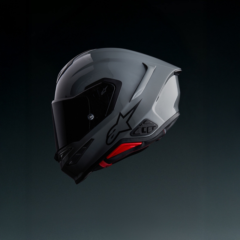 Alpinestars S-R7 Solid -moottoripyöräkypärä, harmaa