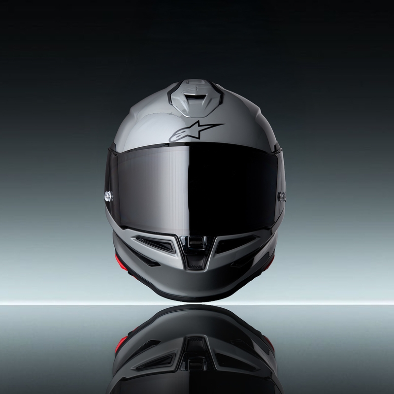 Alpinestars S-R7 Solid -moottoripyöräkypärä, harmaa