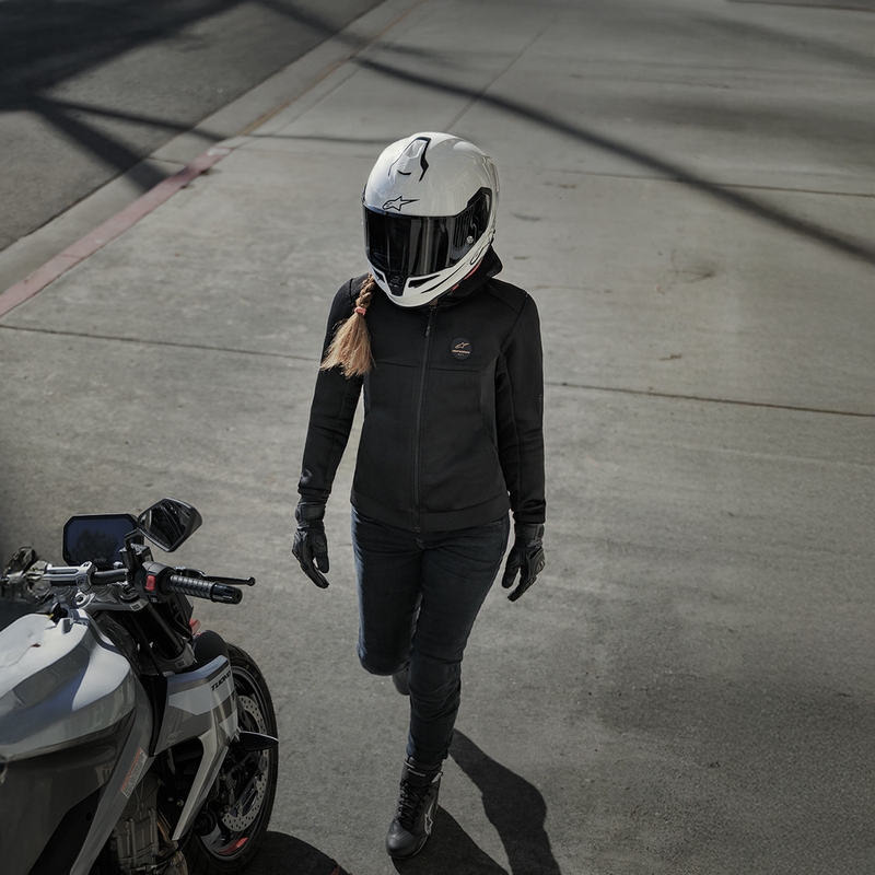 Alpinestars S-R7 Solid -moottoripyöräkypärä, valkoinen