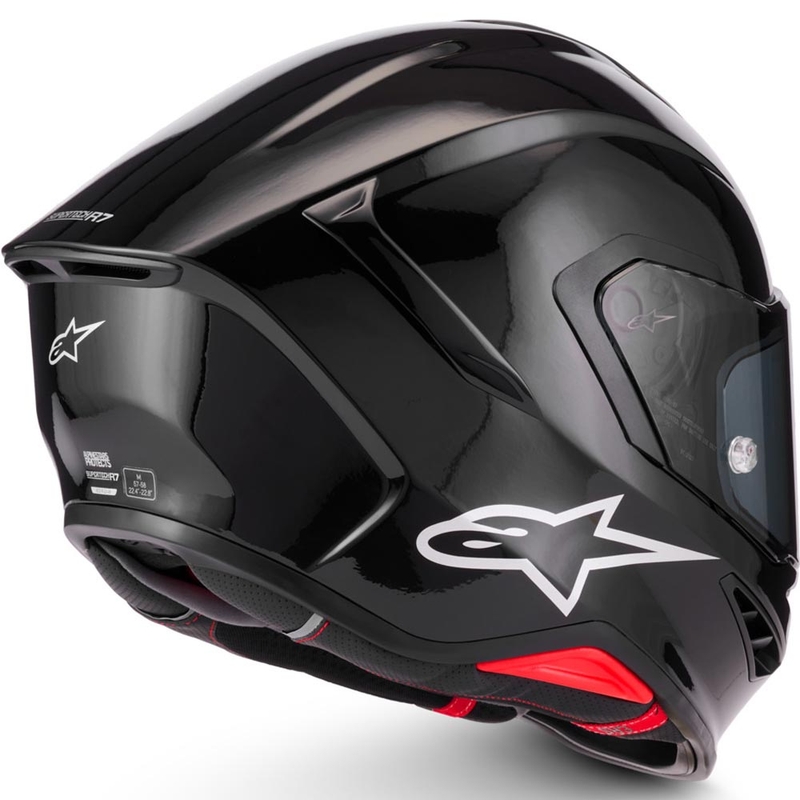Alpinestars S-R7 Solid -moottoripyöräkypärä, musta