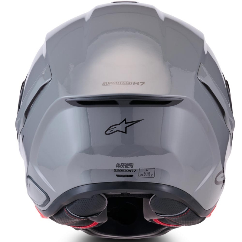 Alpinestars S-R7 Solid -moottoripyöräkypärä, harmaa