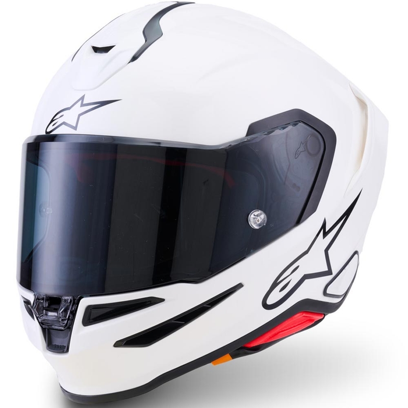 Alpinestars S-R7 Solid -moottoripyöräkypärä, valkoinen