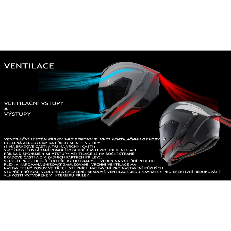 Alpinestars S-R7 Zeal täysikokoinen moottoripyöräkypärä, fluo keltainen-musta-valkoinen