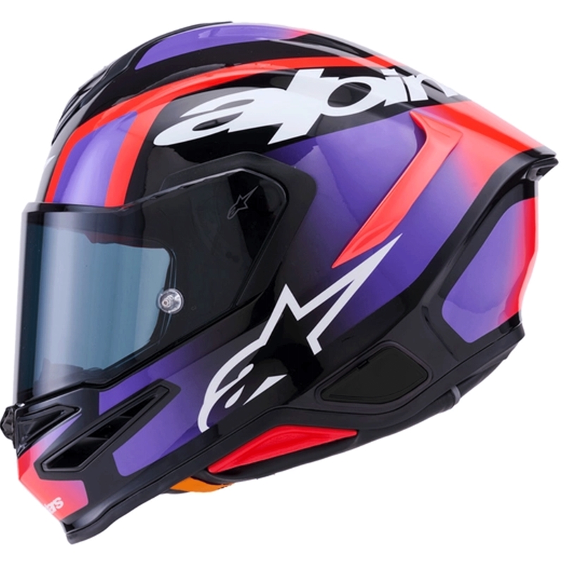 Alpinestars S-R7 Lumen -umpikypärä musta-violetti-fluo punainen-valkoinen