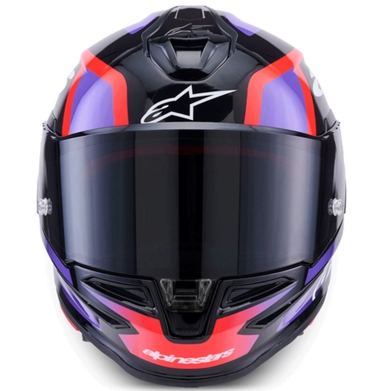 Alpinestars S-R7 Lumen -umpikypärä musta-violetti-fluo punainen-valkoinen